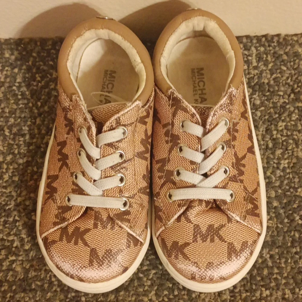Michael Kors Kids' Brown and Tan Sneakers